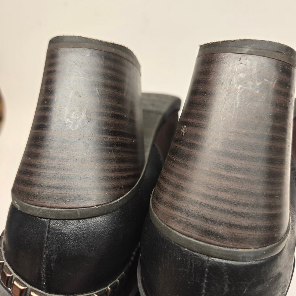 Tamaris Studded Harness Boot Leather Nubuck Colorblock EU 38 US 7.5 Moto Western - Picture 8 of 15